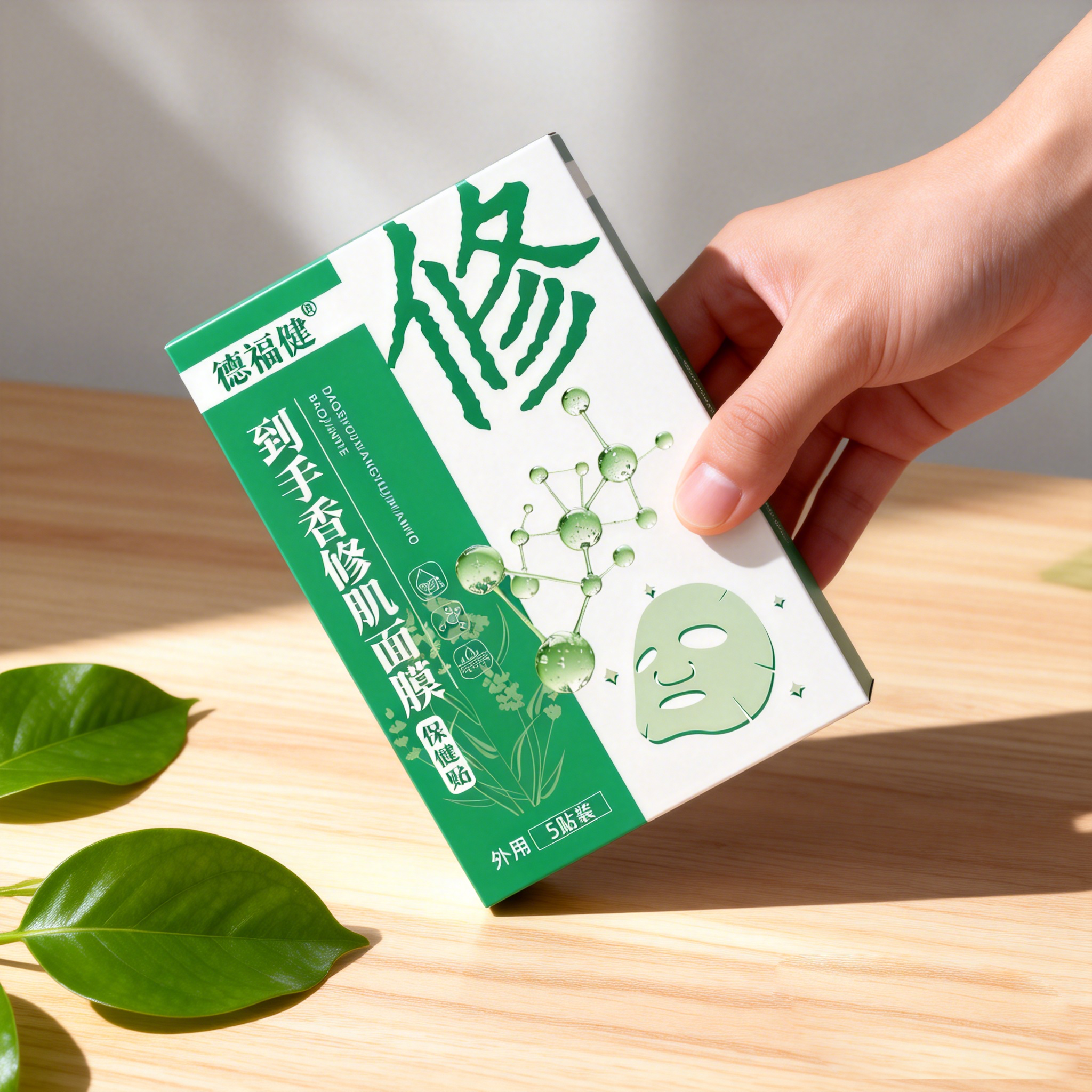 到手香修肌面膜5片 修护面膜生日礼物 护肤品新年礼物送女友